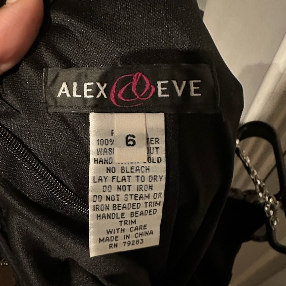 Alex & Eve Womens Ruffled Knee-Length Cocktail and Party Dress size 6. - Picture 3 of 8